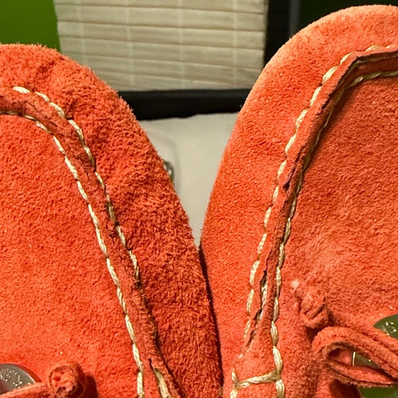 Anne Klein Orange Suede Flats Loafers  Size 8 - Picture 12 of 12